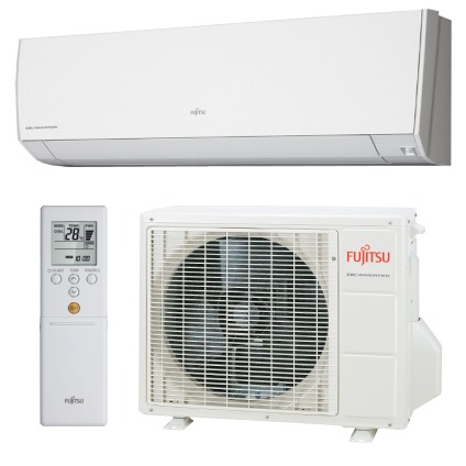 Inversor dividido Fujitsu frío y caliente