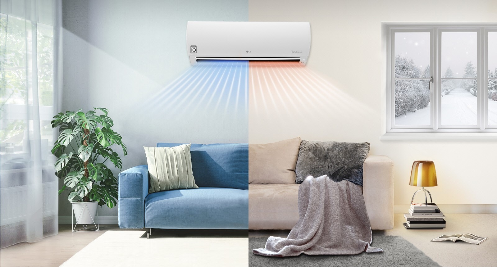 Aire acondicionado frío y caliente