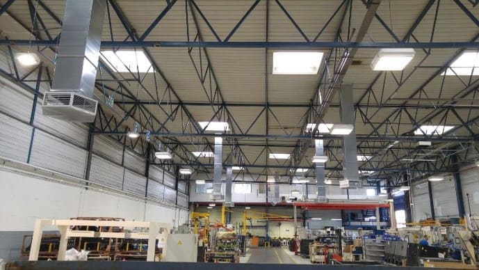 Tipos de climatización en naves industriales